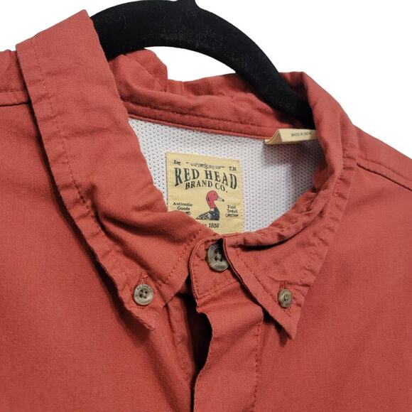 Red Head Short Sleeve Shirt XL Lightweight Outdoors Fishing 615 - Picture 5 of 14